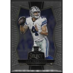 DAK PRESCOTT 2016 PANINI SELECT #185 COWBOYS BASE ROOKIE CARD RC BD1024